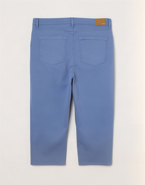 Pantaloni Capri cu talie înaltă pentru femei Marks & Spencer UK 22 3XL W40 L22 Albastru