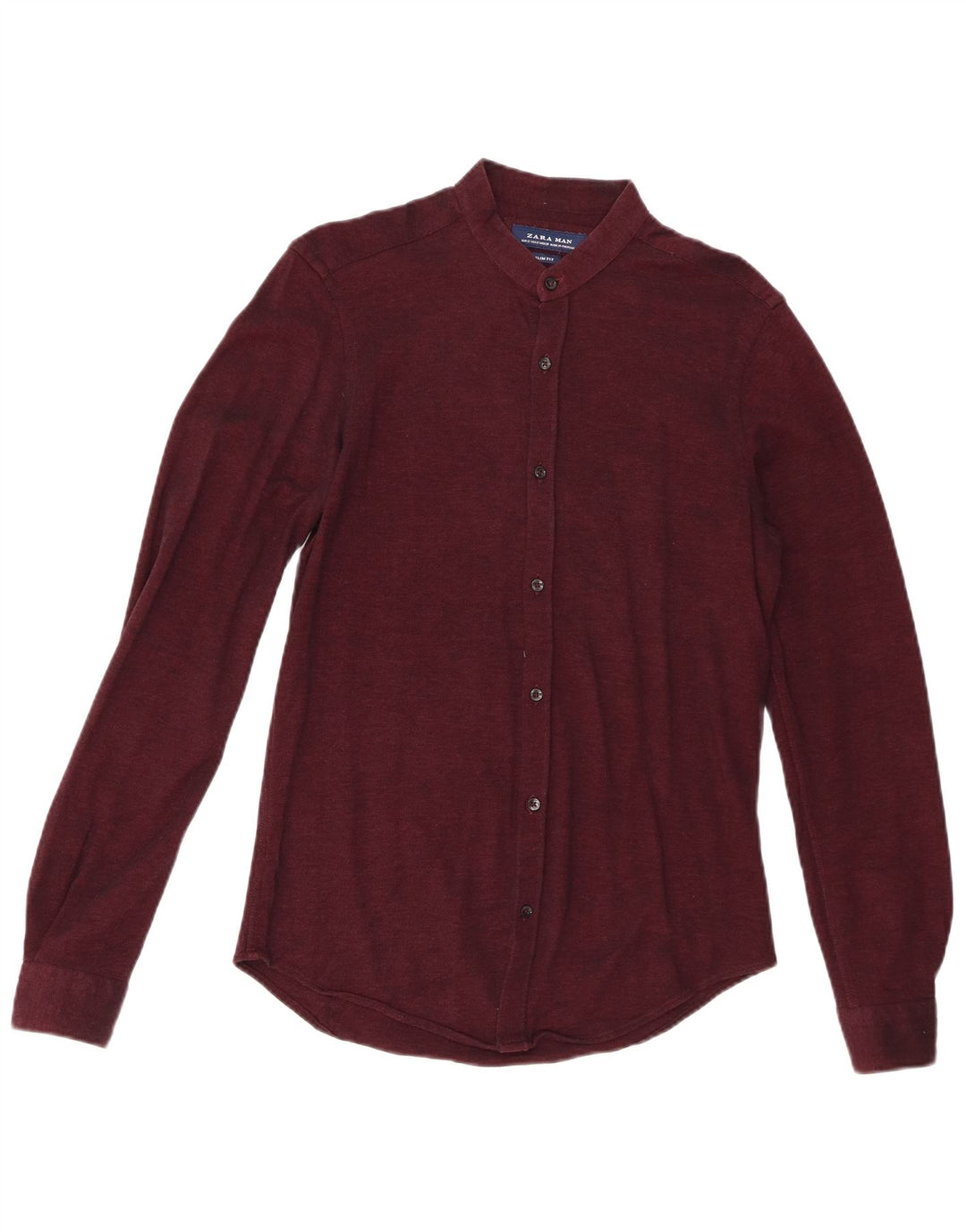 Cămașă pentru bărbați Zara Slim Fit Maroon mic