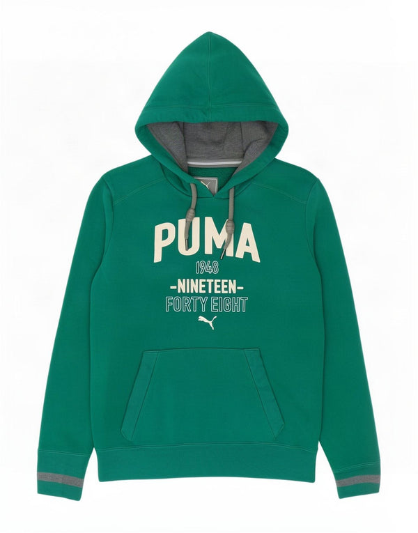 Pulover pentru bărbați Puma Graphic Hoodie Jumper mic verde bumbac