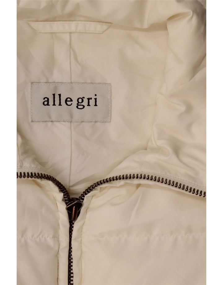 Gilet căptușit pentru femei Allegri UK 14 Medium White