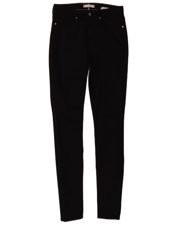 Blugi skinny pentru femei TOMMY HILFIGER W26 L32 bumbac negru