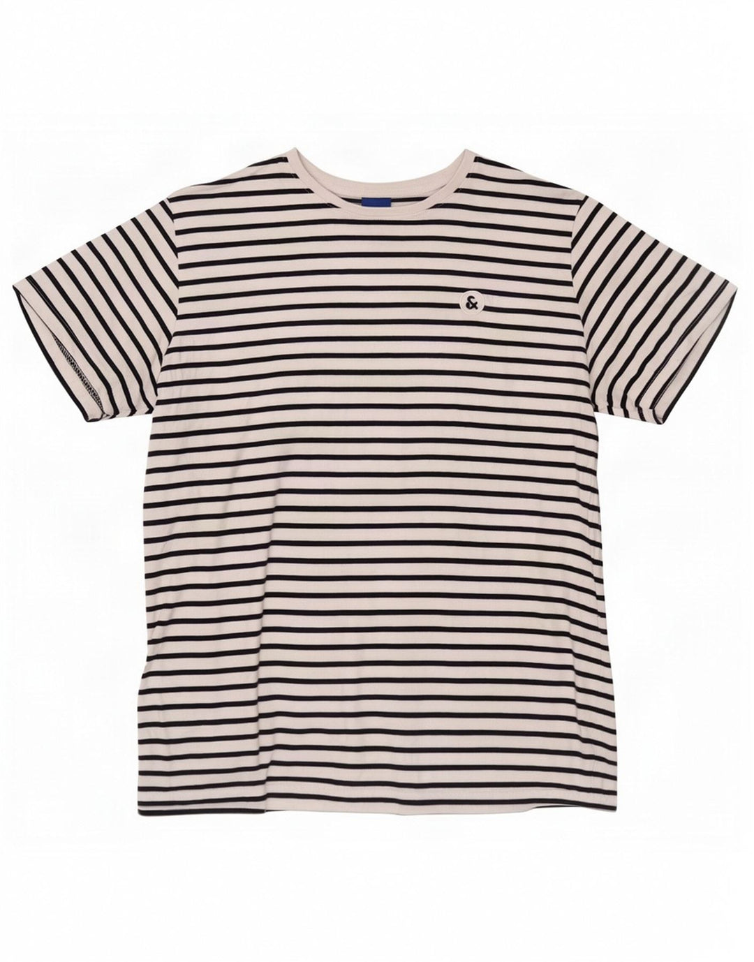 Tricou Jack & Jones pentru bărbați Top mare din bumbac cu dungi albe