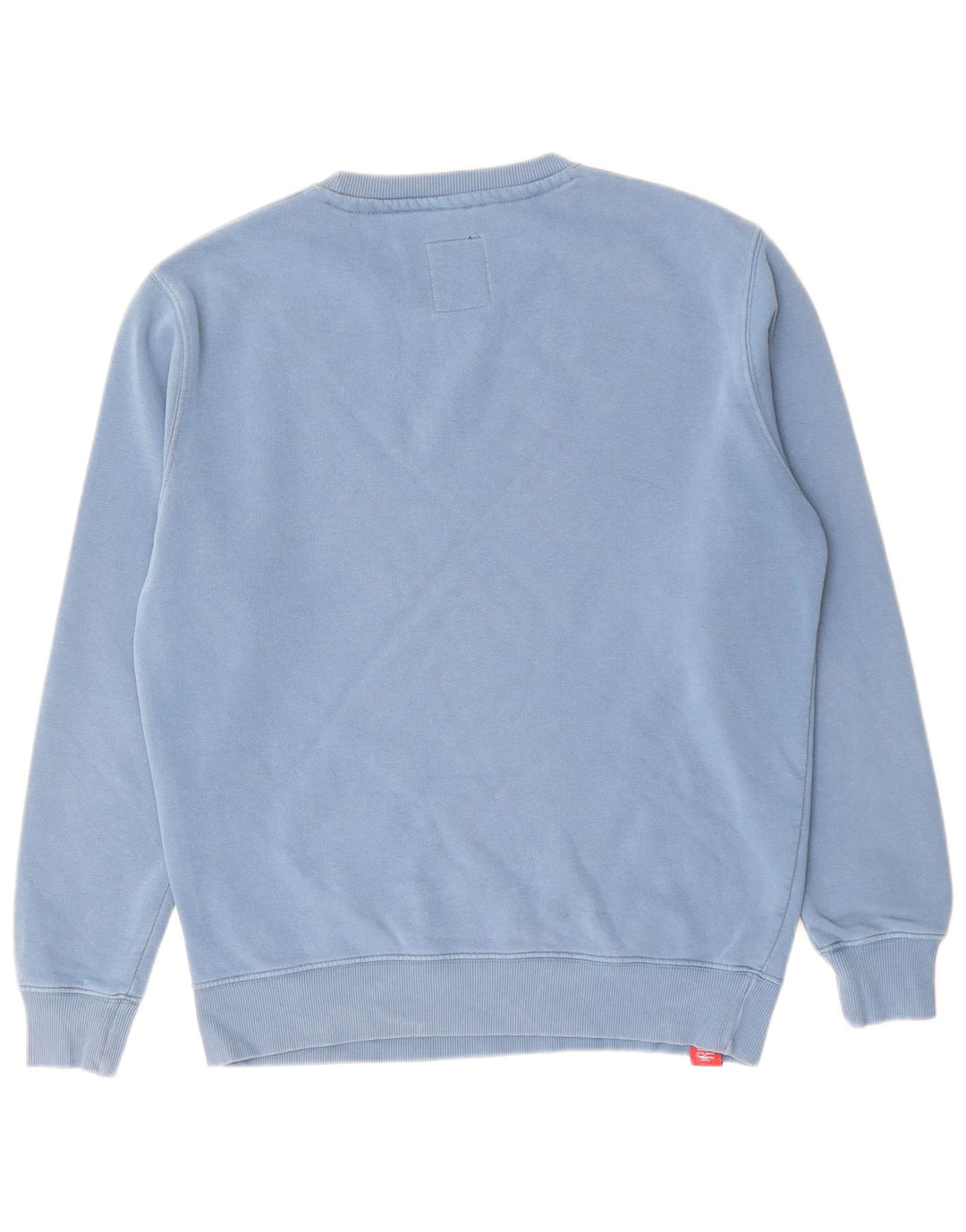 Hanorac grafic pentru bărbați Alpha Industries Pulover Bumbac albastru mediu