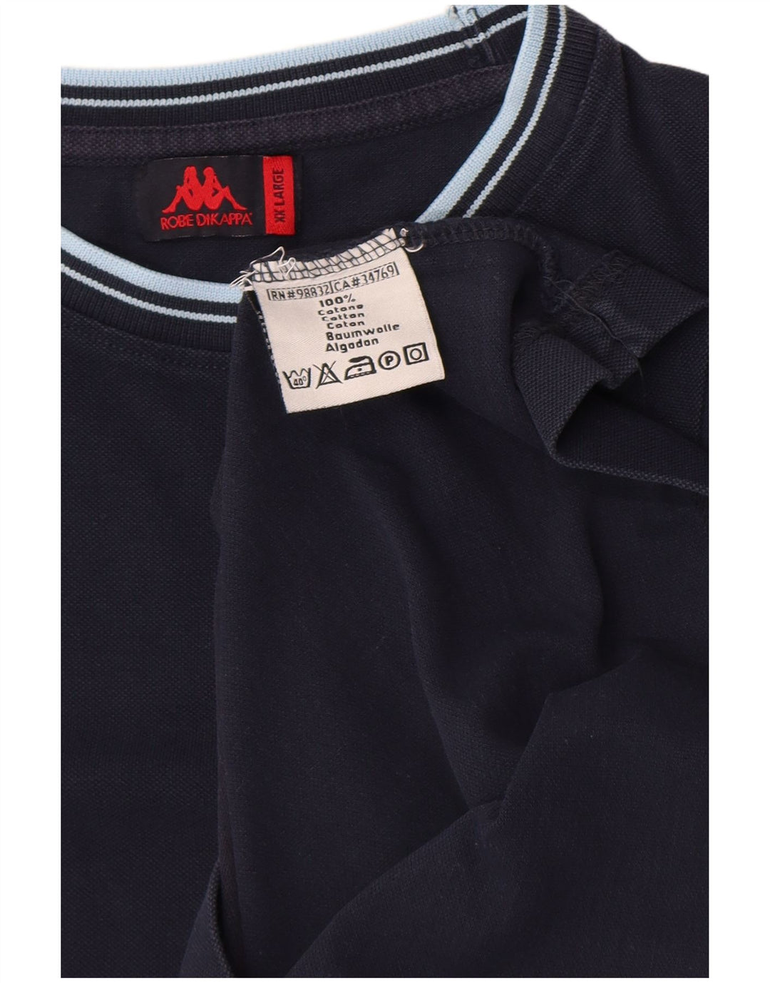 Tricou Bărbați Kappa Top 2XL Bumbac Bleumarin