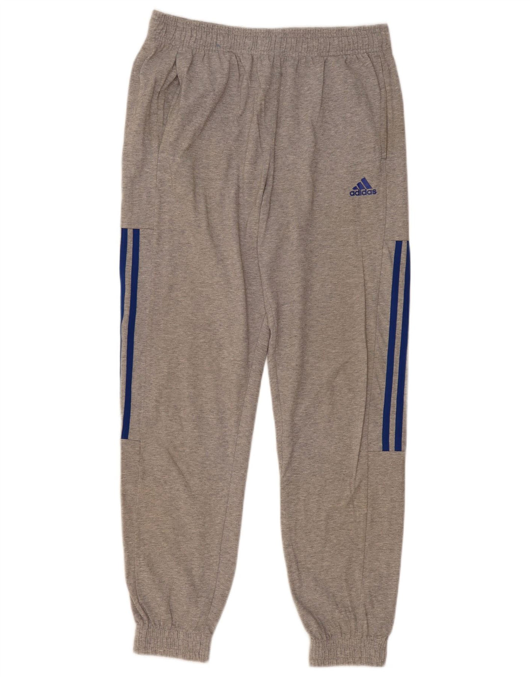 Pantaloni de trening pentru bărbați Adidas Pantaloni de jogging, bumbac cu pete gri mediu