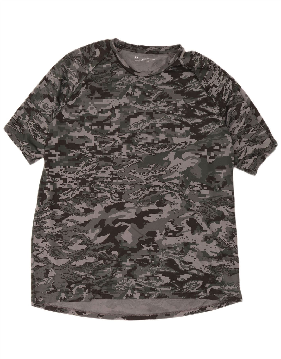 Tricou pentru bărbați Under Armour Top 2XL Gri poliester camuflaj