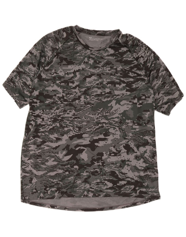 Tricou pentru bărbați Under Armour Top 2XL Gri poliester camuflaj