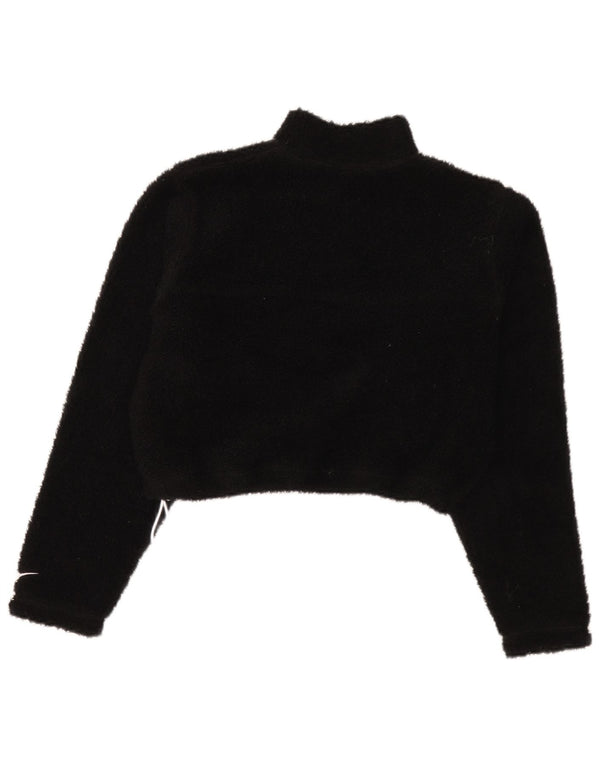 Jumper Nike pentru femei, supradimensionat, cu fermoar și gât, din lână UK 10, negru