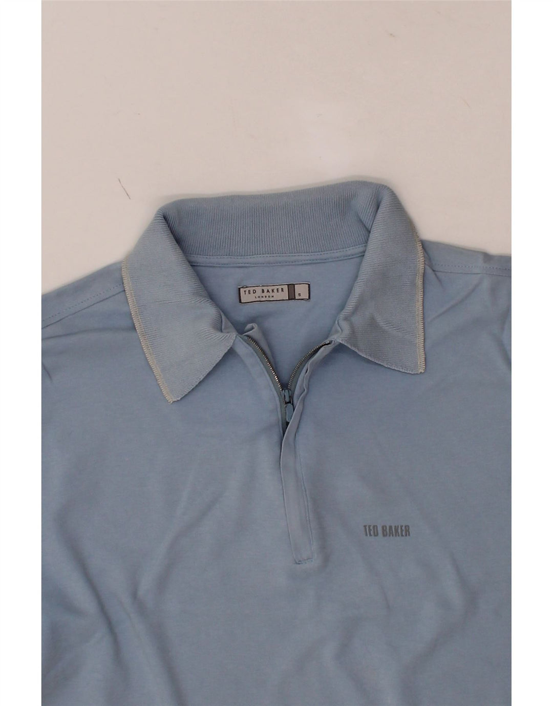 TED BAKER Mens Polo Shirt Size 5 XL Blue Cotton Vintage Ted Baker and Second-Hand Ted Baker from Messina Hembry 