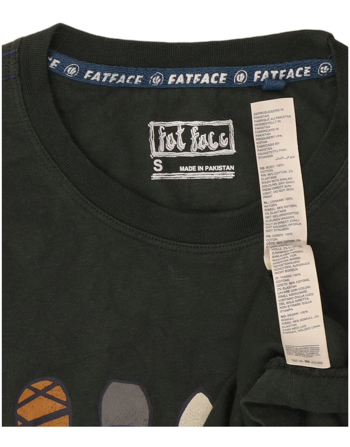 Tricou grafic pentru bărbați Fat Face Top mic, verde, bumbac