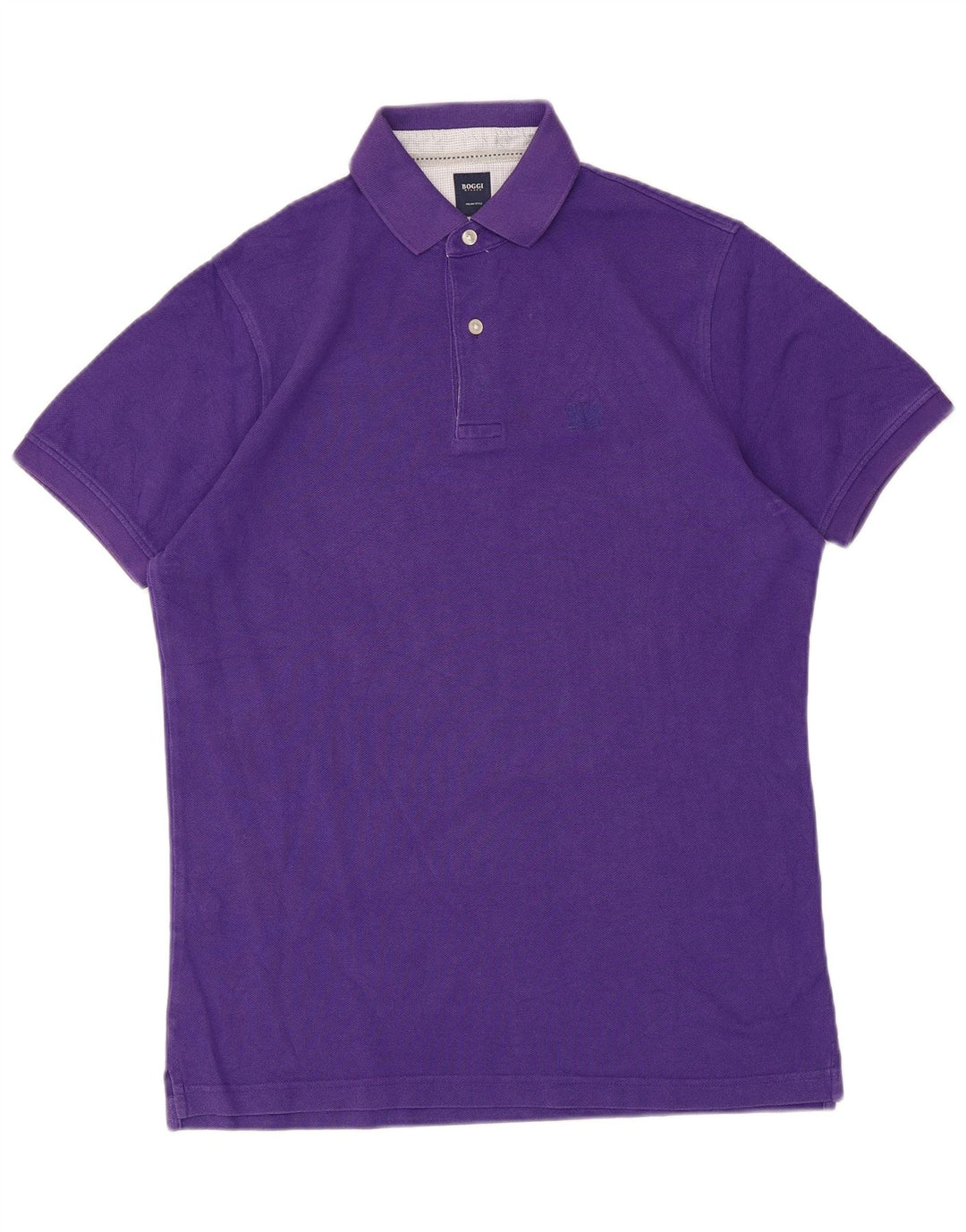 Tricou polo Boggi pentru bărbați, bumbac violet mediu