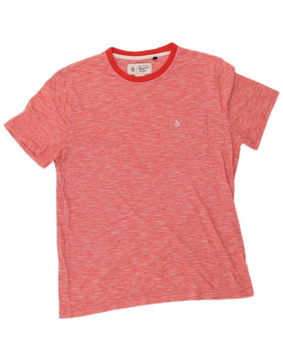 Tricou pentru bărbați Penguin Top mare, roșu, bumbac cu pete