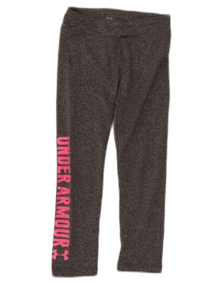 Jambiere grafice pentru fete Under Armour 4-5 ani, gri pete