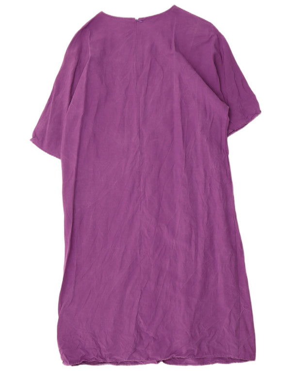 Rochie maxi supradimensionată pentru femei Stefanel UK 14 Medium Purple Lyocell