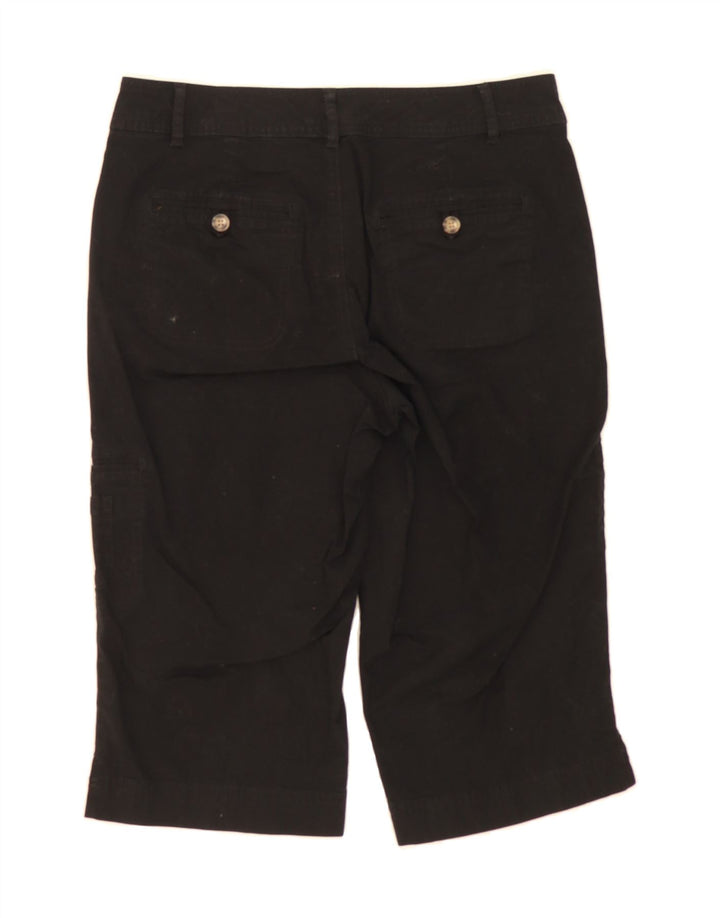 DOCKERS Womens Curvy Mid Rise Capri Trousers US 6 Medium W30  Black Vintage Dockers and Second-Hand Dockers from Messina Hembry 