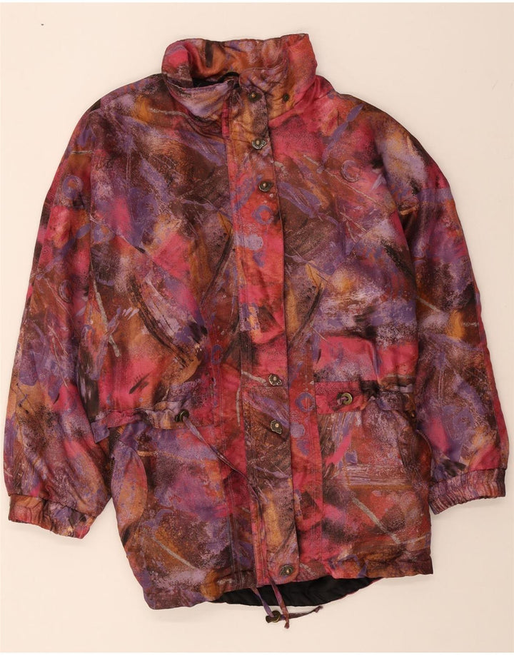 VINTAGE Womens Abstract Pattern Windbreaker Coat UK 20 2XL Multicoloured Vintage Vintage and Second-Hand Vintage from Messina Hembry 