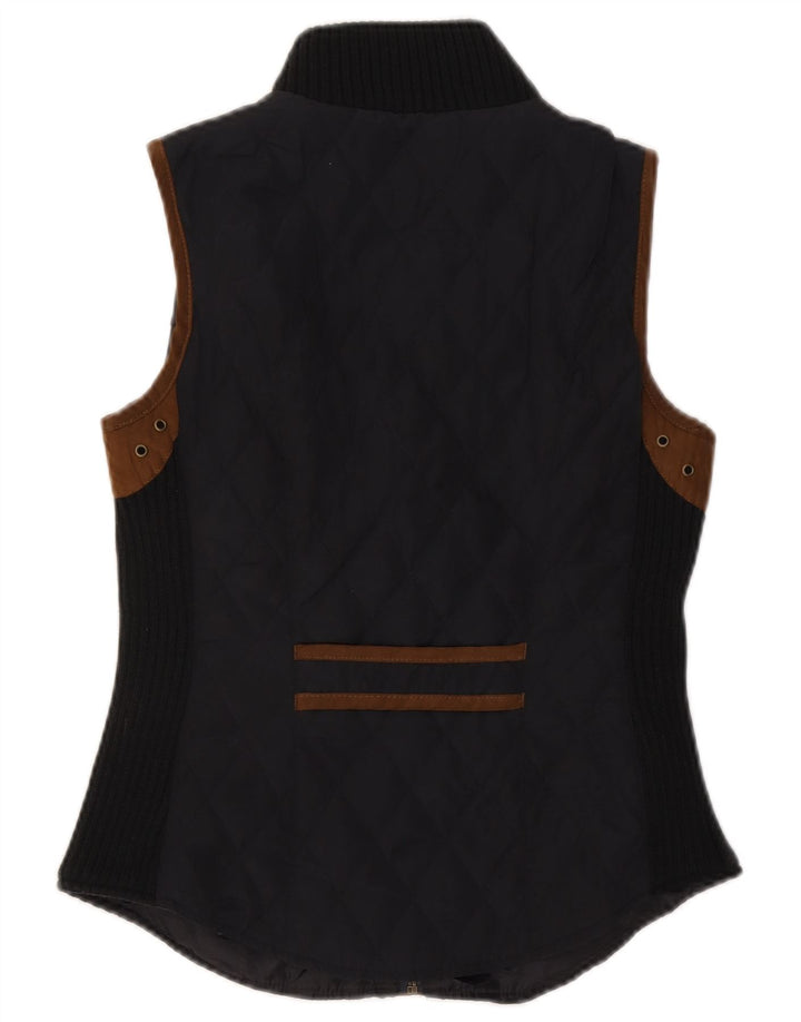 Gilet matlasat pentru femei Zara UK 12 Medium Black Colorblock Poliester