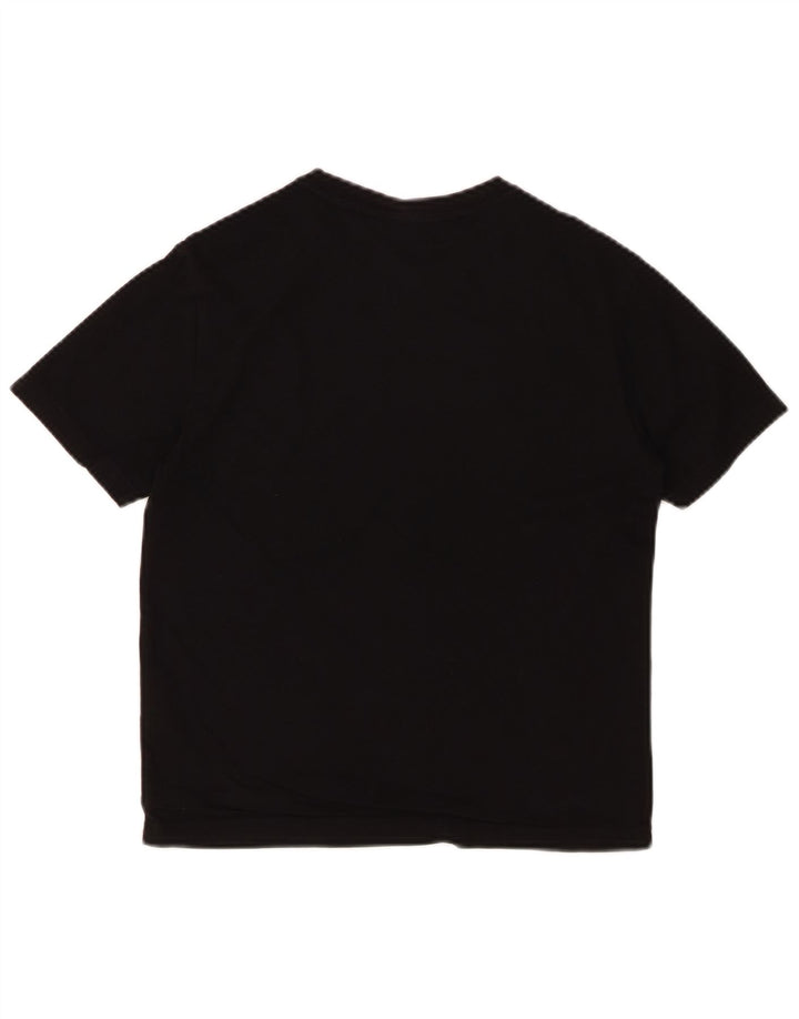 EMPORIO ARMANI Tricou Grafic Băieți Top 11-12 Ani Bumbac Negru