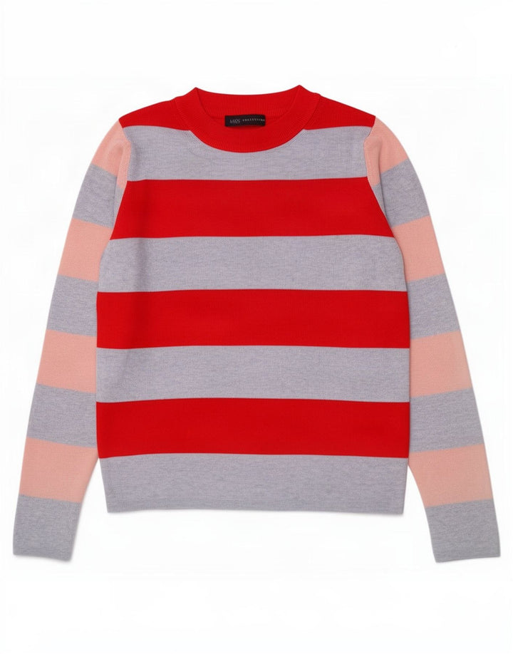Marks & Spencer Top pentru femei cu mânecă lungă UK 10, mic, multicolor, cu dungi