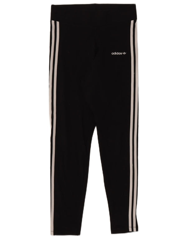 Leggings pentru femei ADIDAS UK 14 bumbac mediu negru