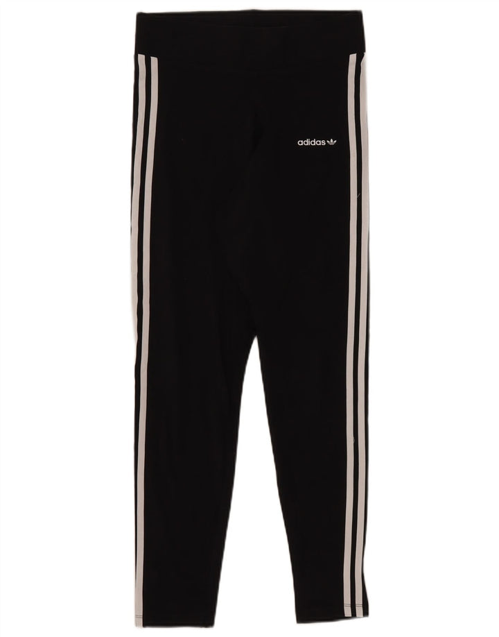 Leggings pentru femei ADIDAS UK 14 bumbac mediu negru