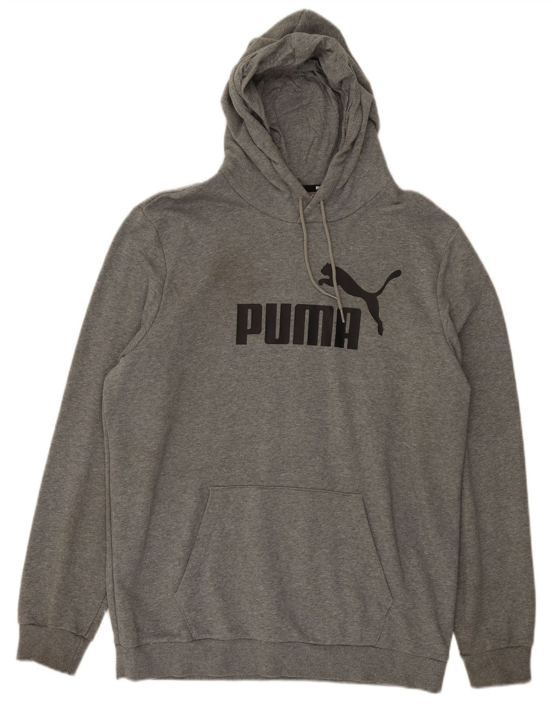 Pulover Puma pentru bărbați cu capota, mare, gri, bumbac
