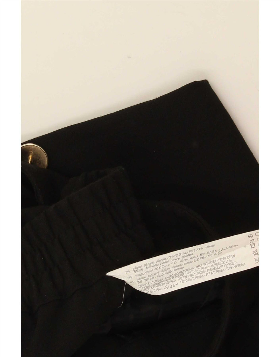 Pantaloni chino conici pentru femei Zara L33 L27 Poliester negru