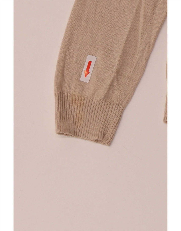 Pulover Cardigan pentru Damă Zara UK 12 Medium Bej Bumbac