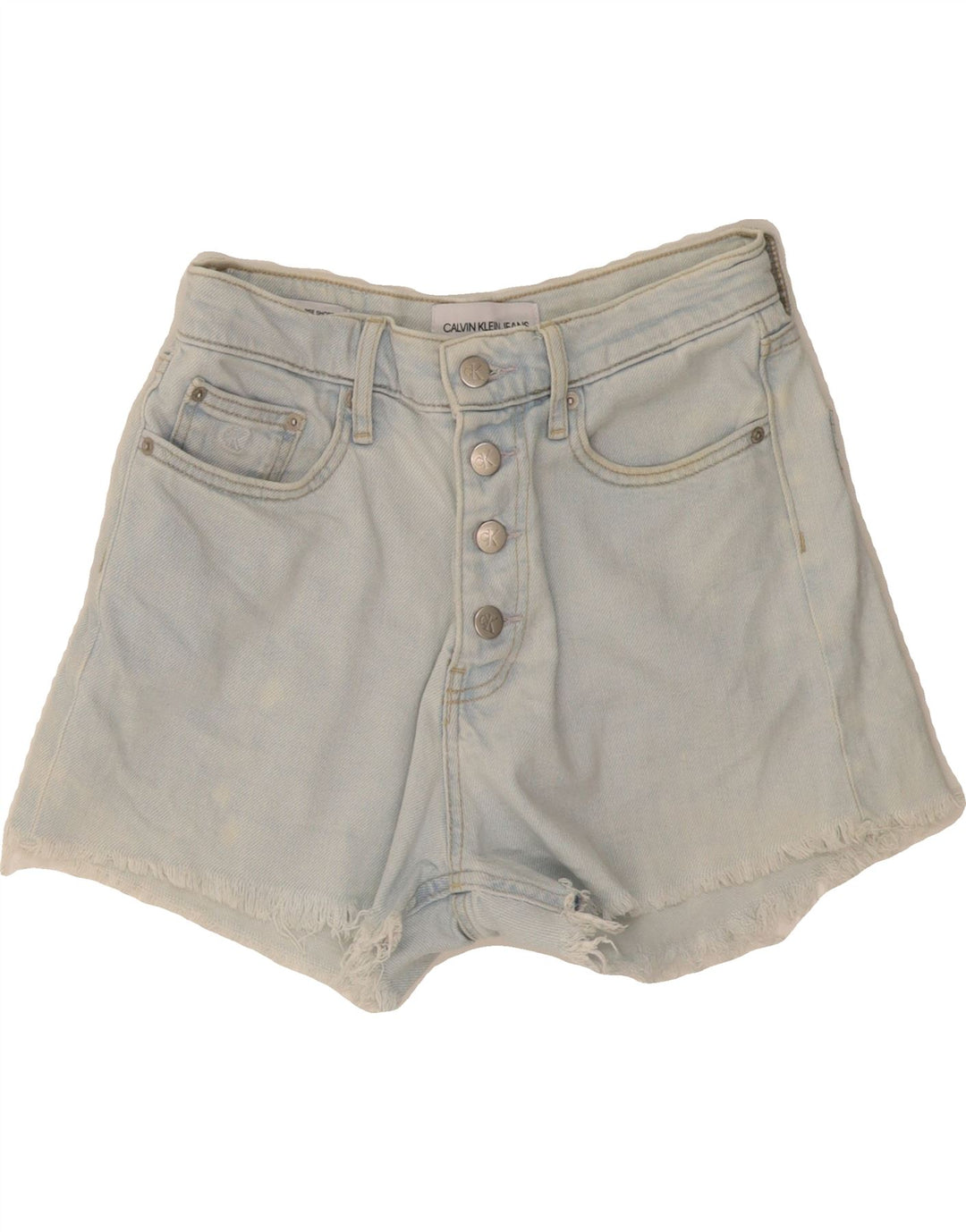 Pantaloni scurți din denim pentru femei CALVIN KLEIN W26 Small Blue