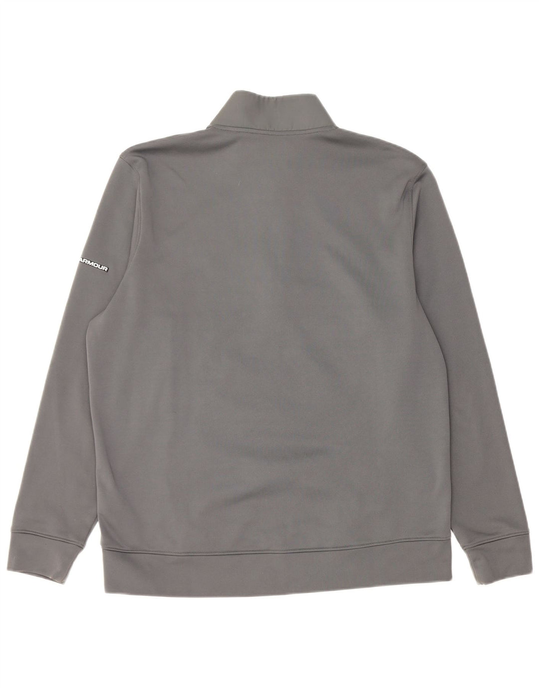 Pulover pentru bărbați Under Armour, cu fermoar și gât, poliester mare, gri