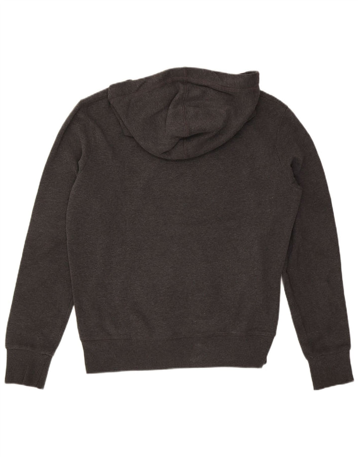 SUPERDRY Mens Graphic Hoodie Jumper Large Grey Cotton
