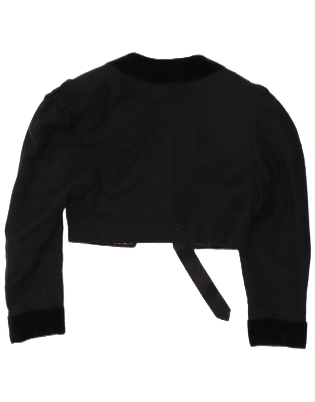 Jachetă Bolero Vintage pentru femei UK 14 Medium Black