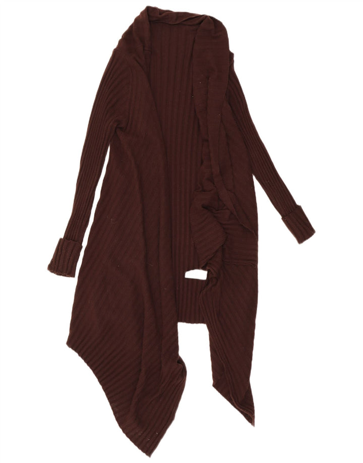 Pulover cardigan asimetric pentru femei Marks & Spencer UK 8/10 mic maro