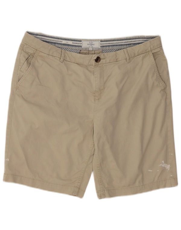 Pantaloni scurți chino obișnuiți pentru femei Fat Face UK 14 Large W34 Khaki Bumbac
