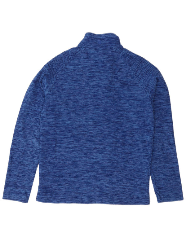 Jumper pentru bărbați Mountain Warehouse, cu fermoar și gât, fleece XS, albastru marin, pătat