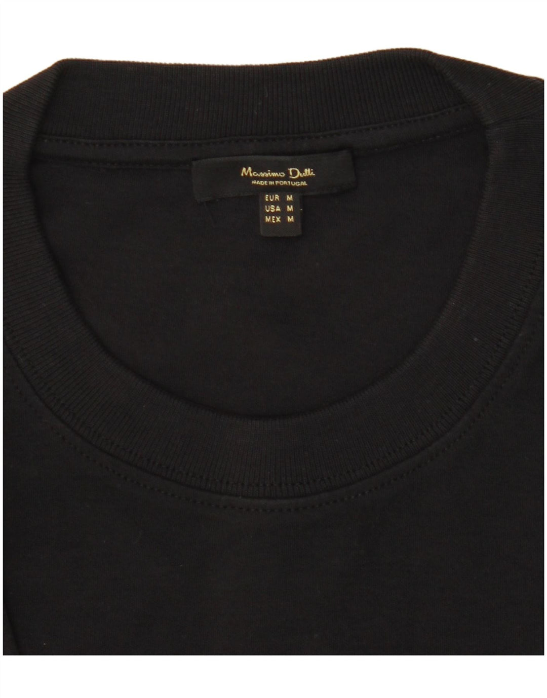 MASSIMO DUTTI Tricou Bărbați Top Mediu Negru