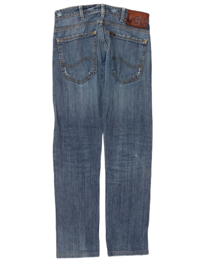 Blugi Lee Powell Slim pentru bărbați W29 L30, bumbac albastru