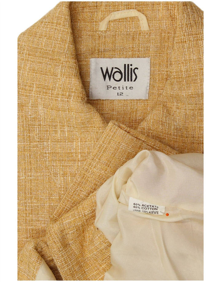 Jachetă pentru femei WALLIS Petite Crop cu 4 nasturi, Bej mediu, UK 12