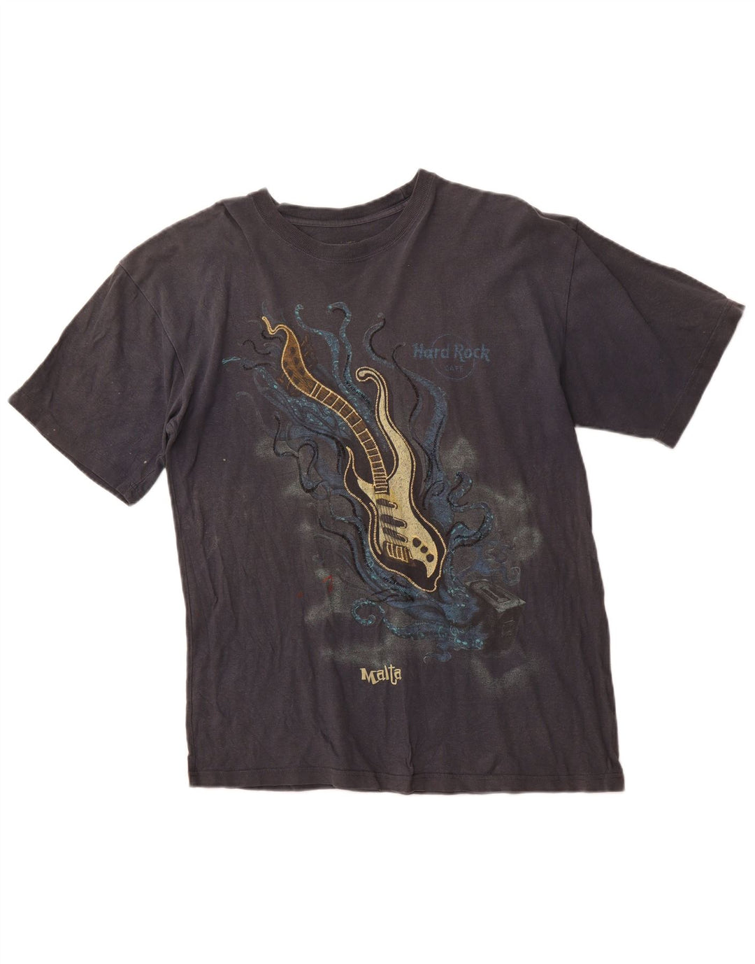 HARD ROCK Tricou grafic Malta pentru bărbați Top din bumbac gri mediu