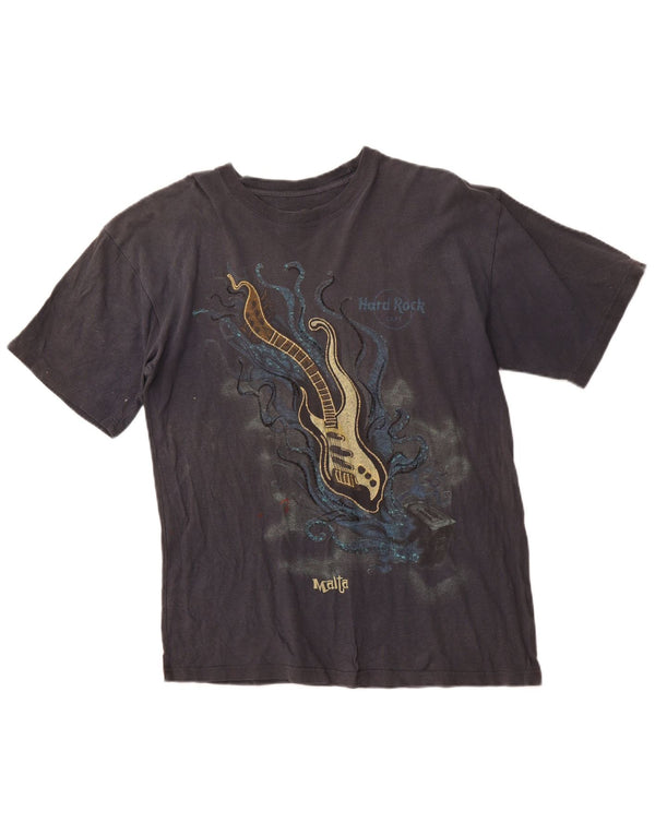 HARD ROCK Tricou grafic Malta pentru bărbați Top din bumbac gri mediu