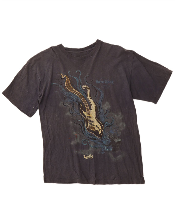 HARD ROCK Tricou grafic Malta pentru bărbați Top din bumbac gri mediu