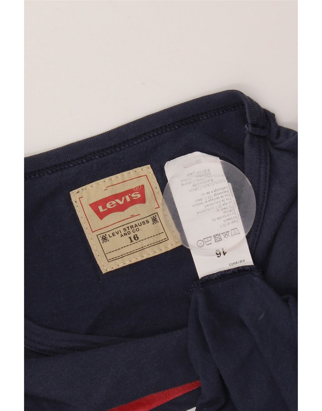 Top cu grafică LEVI'S pentru băieți, cu mânecă lungă, 15-16 ani, albastru bleumarin