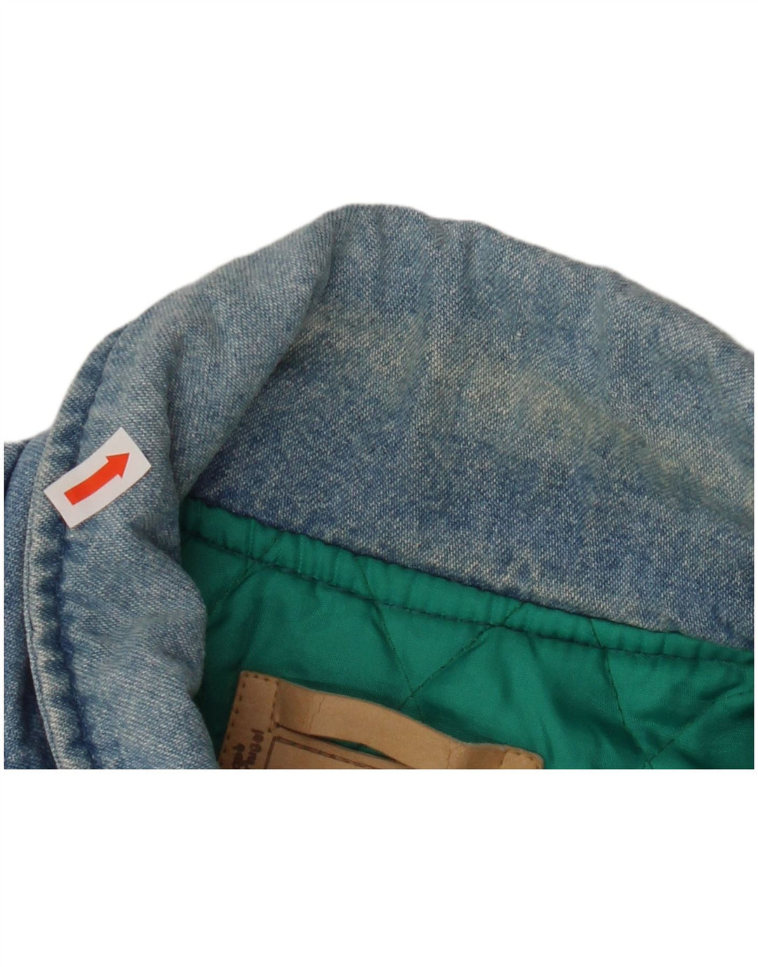 HEIN GERICKE Jachetă militară din denim cu tăiere largi pentru bărbați UK 38 Bumbac albastru mediu