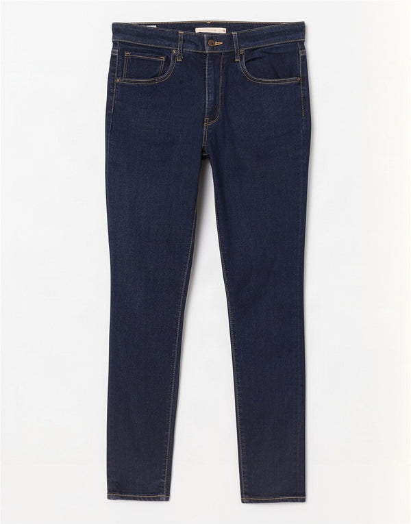 Blugi skinny cu talie mare 721 Levi's pentru femei W30 L28 bleumarin Lyocell