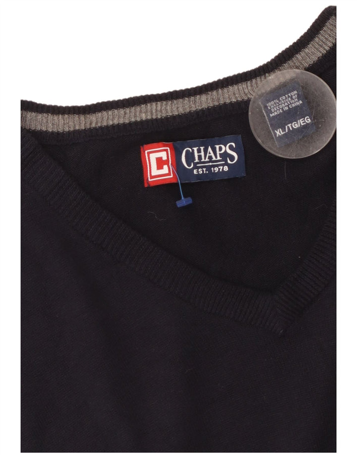 CHAPS Mens Vest Tank Top XL Bleumarin Bumbac
