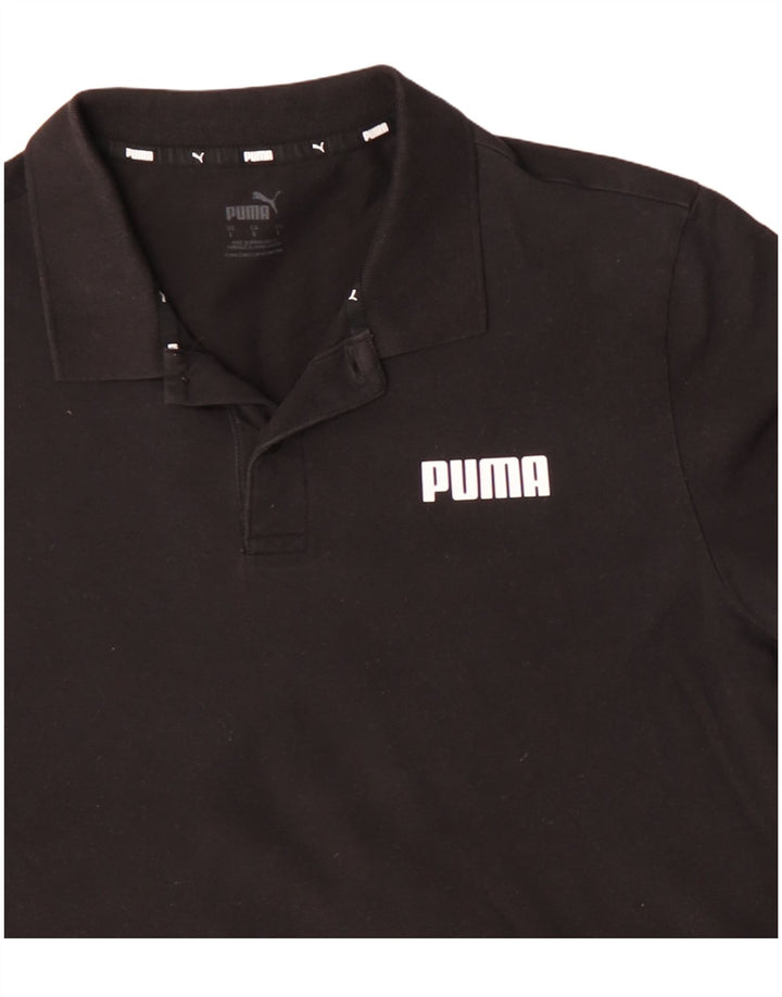 Tricou polo PUMA pentru bărbați, mare, negru, bumbac