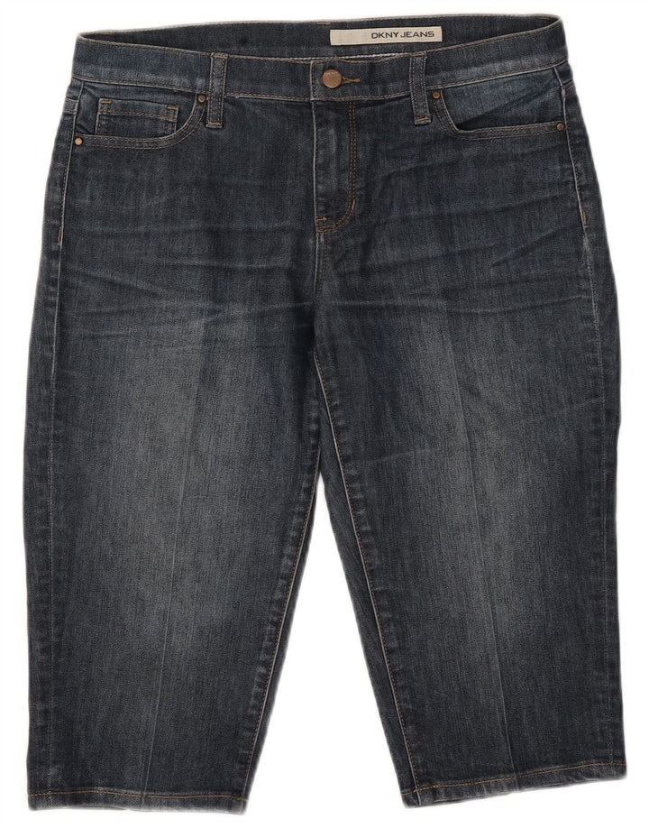 Dkny Bermude Denim Shorts pentru femei US 8 Medium W32 Bumbac bleumarin