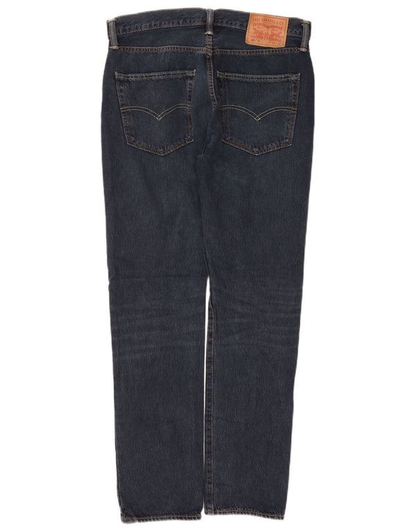 Blugi drepti pentru bărbați Levi's 501 W32 L32 bumbac bleumarin