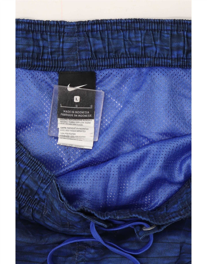 Pantaloni scurți de înot grafic Nike pentru bărbați, mari, albastru, poliester