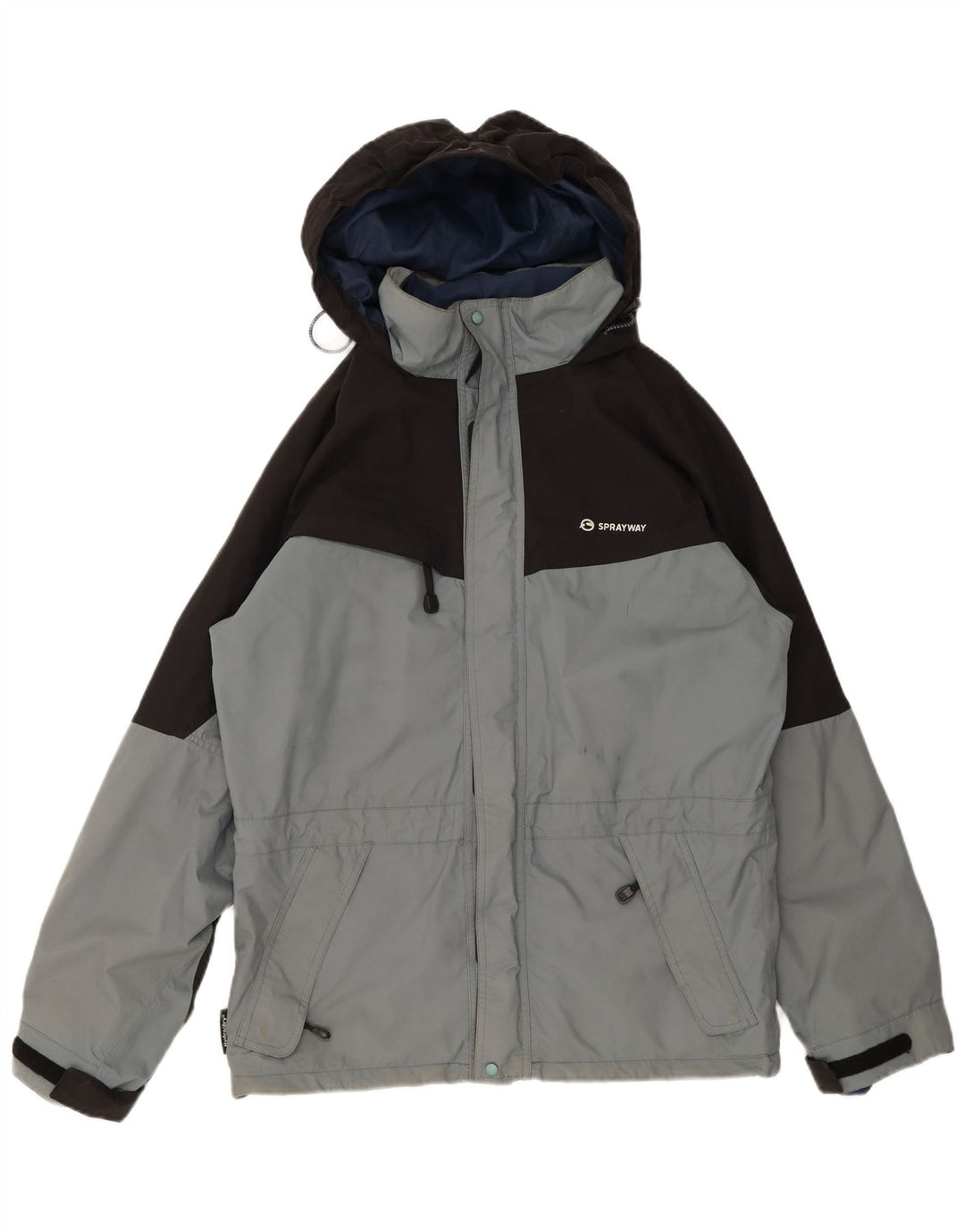 Sprayway Jachetă de ploaie cu glugă pentru bărbați UK 38 Medium Gri Poliamidă color bloc